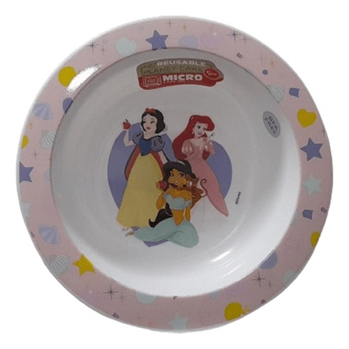 Bowl Niña Apto Microondas Princesas Disney