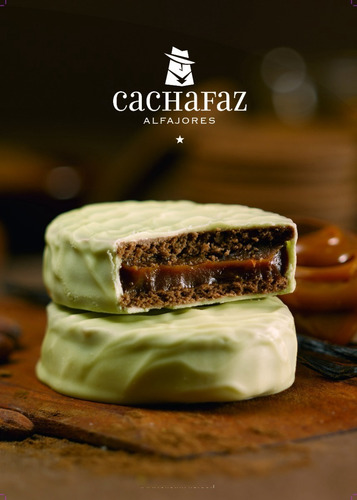 Imagen 2 de 4 de Alfajor Cachafaz Cubierto Con Genuino Chocolate Blanco (12u)