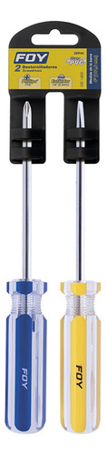 Juego Destornilladores Mango Pvc Combinados, 2 Piezas 12 Pzs