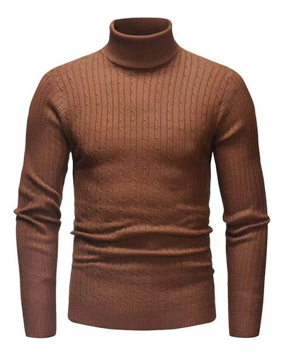Sweater Cuello Alto Moda Comodo Hombre Invierno Tortug [u]
