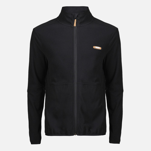 Poleron Hombre Lippi Stripes Nano-f Full Zip Negro