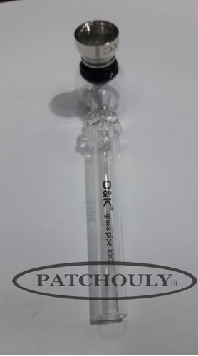 Imagen 3 de 7 de Pipa De Vidrio Pyrex Calavera Skull D&k Borosilicato 12 Cm.