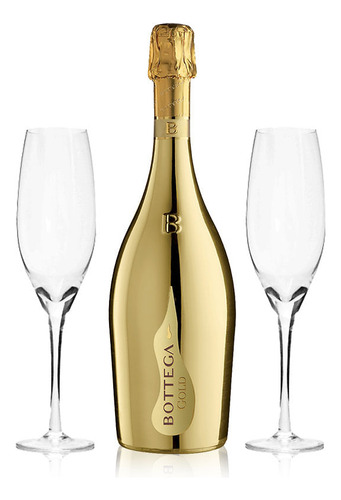 Espumante Set Prosecco Bottega Gold + 2 Copas