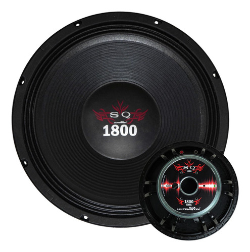 Auto Falante 15 Polegadas Woofer Ultravox 3600 W Sq 1800