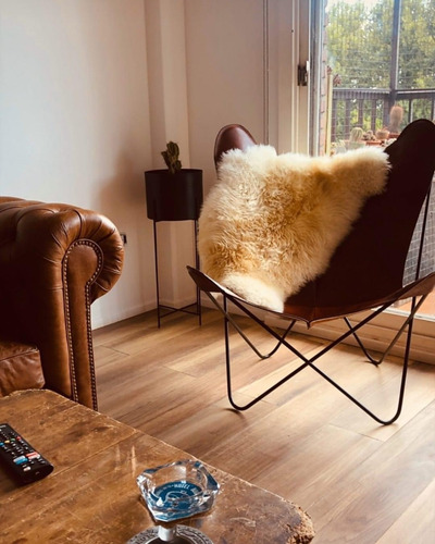 Sillón Bkf®cuero + Lanar- Envio Gratis Caba- Negro Bkf
