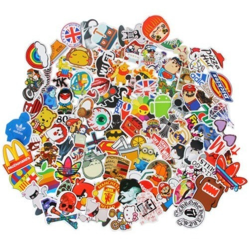200pcs Pegatinas Skateboard Vinilo Vintage Sticker Laptop Eq