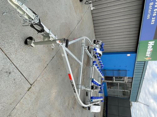 Trailer Doble Nautica En Acero Galvanizado Ponta Power Sport