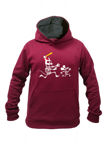 Buzo Hoodie Bicolor Tom Y Daly Los Simpsons