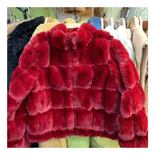 Chamarra Cortavientos Mujer Parka Peluche Blusa Fría