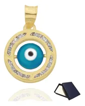 Comprar Medalla Dije Ojo Turco Oro 10k 10 Kilates Mujer Dama Azul Oro Puro 10k 10 Kilates Amuleto Protección Nudo Bruja Ojo Turko Mal De Ojo Protección Oro 10k Oro Puro 10k Mujer Dama Mujer Niña 10k Regalo