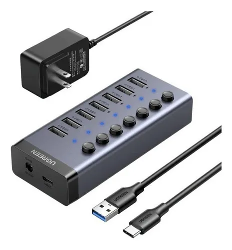 comprar Hub Usb 3.0 De 7 Puertos Ugreen Para Pc Lap Macbook Air Pro