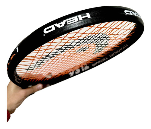 Raqueta Head Ti S6 Frontenis Encordado Reforzado Color Plateado Tamaño Del Grip 4 1/4