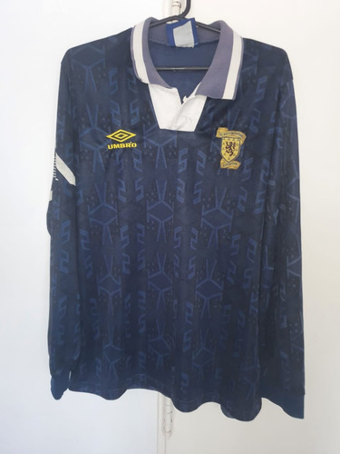 Camiseta Seleccion Escocia Titular Umbro 1993 Mangas Largas 