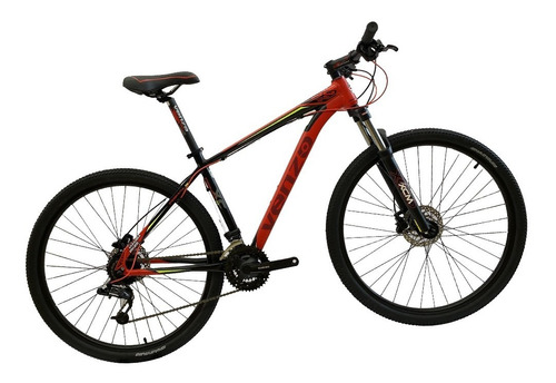 Bicicleta Venzo Primal XC  2020 R29 M 24v frenos de disco hidráulico cambios Shimano color rojo/amarillo  
