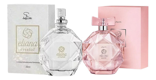 Colônia Eliana Quartzo 100ml + Colônia Eliana Cristal 25ml