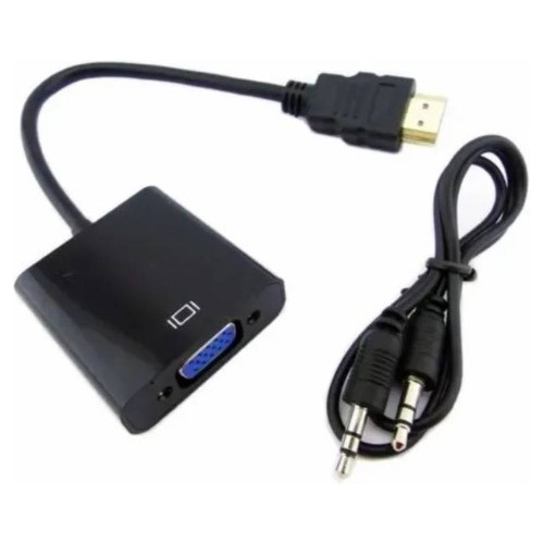 Conversor Adaptador Hdmi A Vga Con Audio 1080 Full Hd