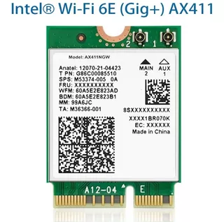 Tarjeta De Red Intel Wifi Ax411ngw Ax411/killer 1690 Wifi6e