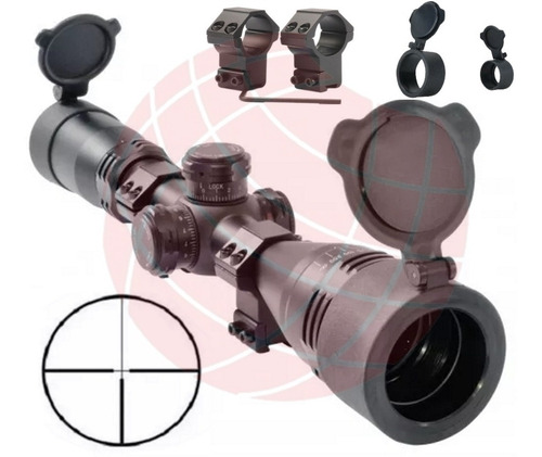 Mira Cannon Telescopica Nt3-12x40aoir Reticulo Iluminado N°4 - Rifle Aire Comprimido - Caza - Sniper - Profesional -