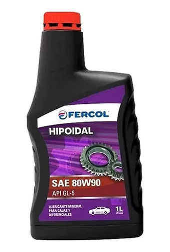 Aceite De Caja Fercol Hipoidal Mineral 80w90 X 1l - Formula1