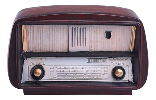 Adorno De Mesa Vintage Con Forma De Radio Para Decoración De