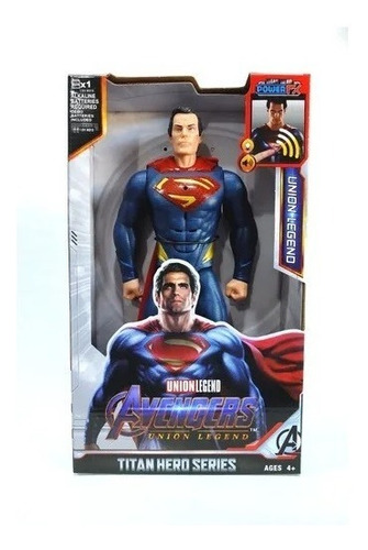 Muñeco Superman 30cm Luz Y Sonido Articulado Envio Gratis