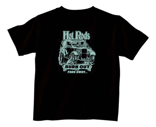 Remeras Infantiles Hot Rod Auto Rockabilly |de Hoy No Pasa|8