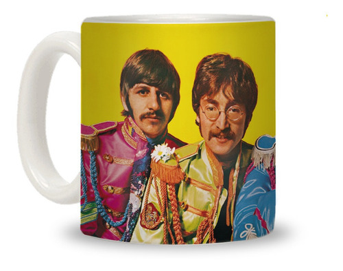 Taza The Beatles Sargento Pimienta Con Tu Nombre