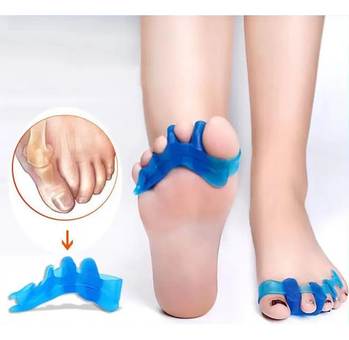 3 Par Separador Dedos Silicona Corrector Juanetes Pedicura F