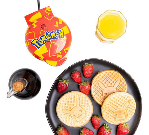 Pokémon Pikachu Mini Waffle Maker Máquina Para Hacer Waflera