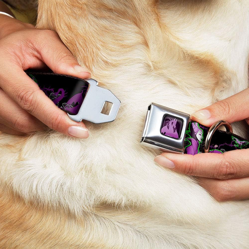 Collar De Perro Con Hebilla Para Cinturón De Seguridad Rosas
