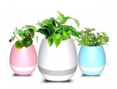Imagen 3 de 7 de Parlante Inalámbrico Maceta Florero Luces Led Smart Noga Sh1