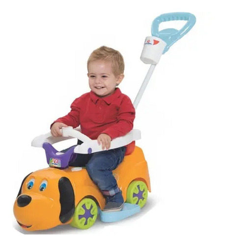 Imagem 2 de 5 de Carrinho 2 Em 1 Budy Baby Car Com Empurrador Porta Treco