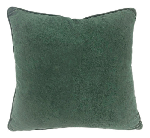 Cojin Terciopelo Verde 45x45 Verde Liso