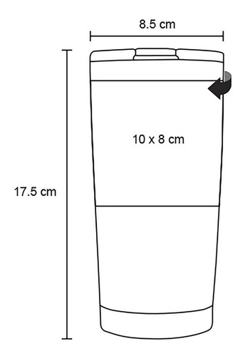 Imagen 3 de 9 de Termo De Acero Inoxidable Rose Gold Y Cromo Cap 500ml