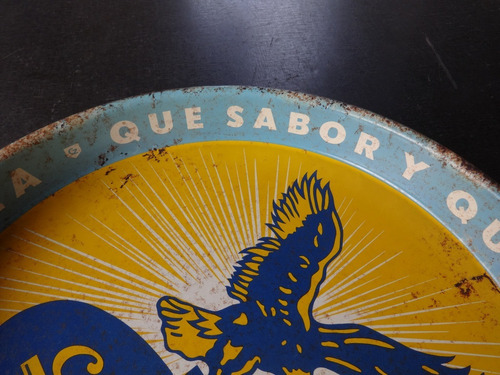 Imagen 4 de 9 de Antigua Bandeja Zulia - Agarre El Aguila Por El Pico