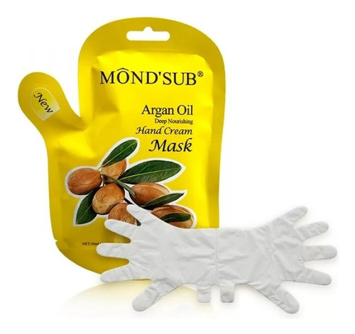 Pack 10 Mascarillas Hidratante Manos Argan Oil Mondsub