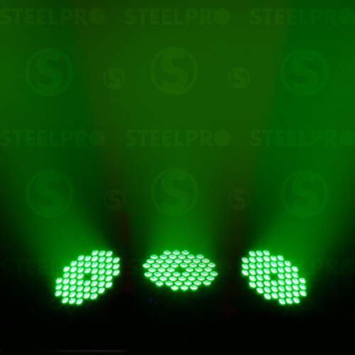 Imagen 9 de 9 de Cañón Led Par 54 Led X 3w Rgb + Ambar Full Color - Steelpro