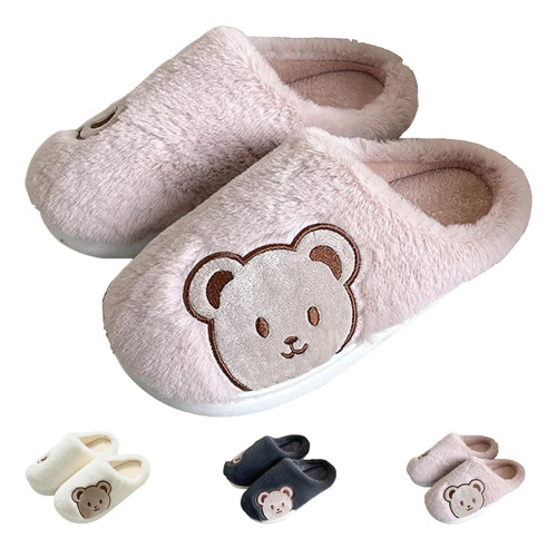 Pantuflas Lindas Y Cómodas De Osos Para Hombre Y Mujer