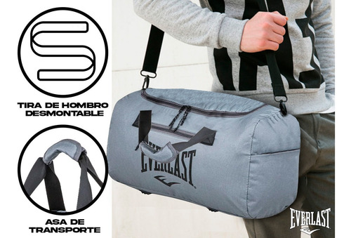 Imagen 6 de 10 de Bolso Everlast Viaje Deportivo Diseños Garantia Envios 26211