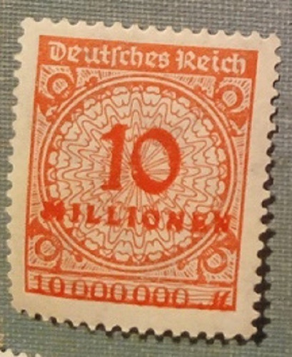 Estampilla De La Republica De Weimar (alemania) 1921 - 1923