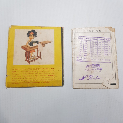 Imagen 2 de 9 de Catálogos Antiguos De Maquina De Coser Lote X 2 53254