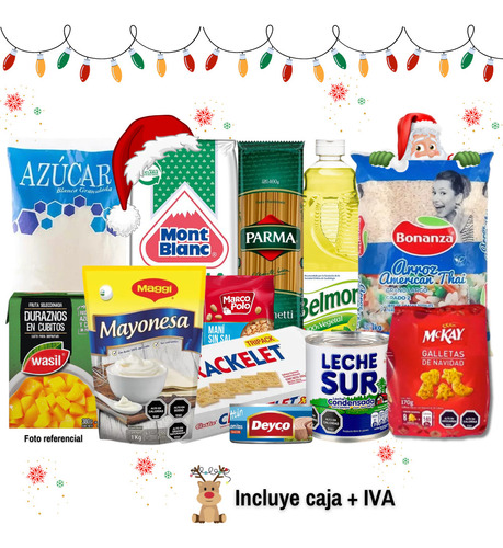 Caja/canasta Navideña - Regalo De Navidad