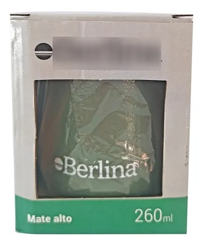 Mate Alto 260ml Berlina Verde, Doble Pared De Acero Inoxidab