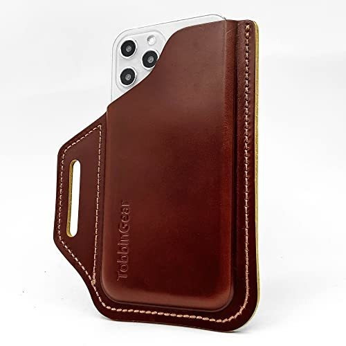 Tobbingear Leather Cell Phone Holster Con Cinturón Zfl8o