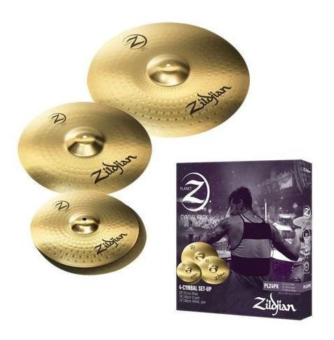 Set Platillos Zildjian Planet Z4 Hi-hat 14 Crash 16 Ride 20