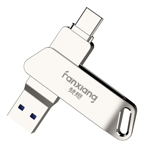 Memoria Usb Tipo C Para Teléfono Móvil Android 128gb 2 En 1 Color Plateado