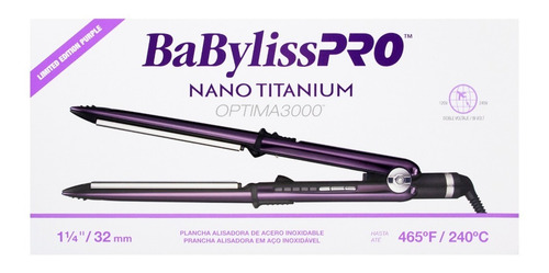 Imagen 7 de 8 de Babyliss Planchita Plancha Optima 3000 Purple Bivoltaje Pelo