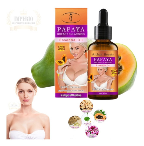 Aceite Esencia De Papaya Para Agrandar Reafirmar Los Senos