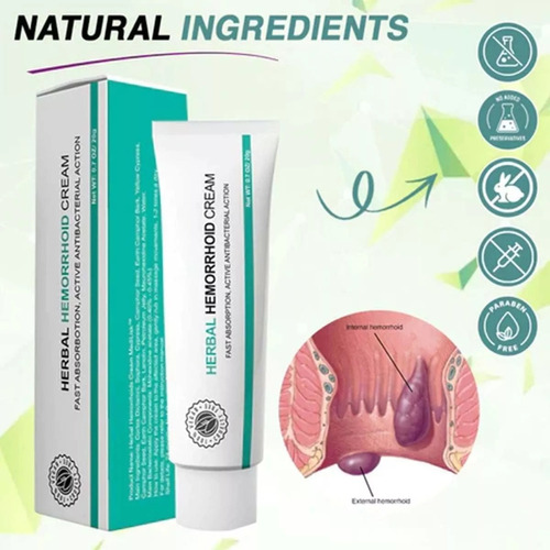 Crema De Hemorroides A Base De Hierbas For Hombres Y Mujere