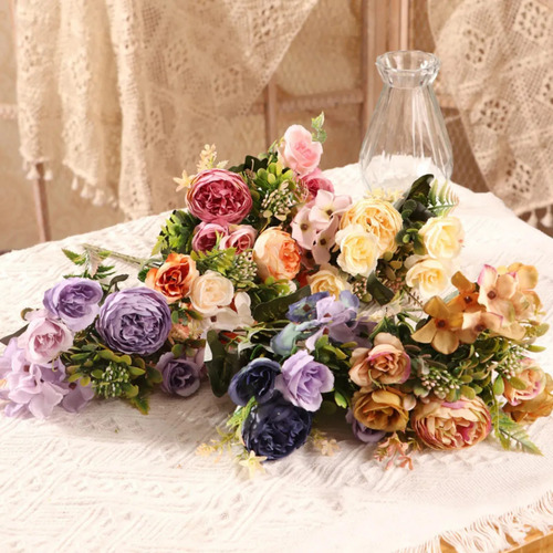 Flores Artificiales Simuladas Para Decoración De Bodas